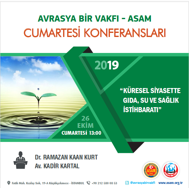 ASAM’da Bu Cumartesi